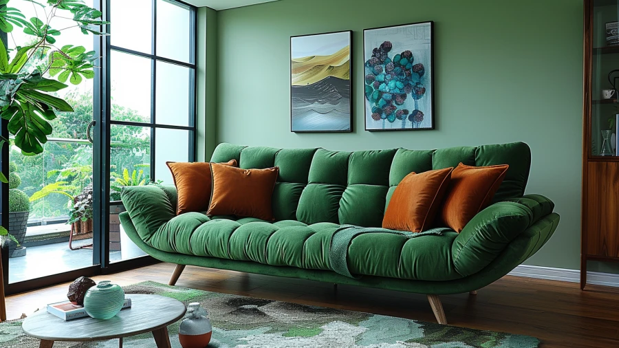 Add Freshness to Your Living Space with These 20 Green Sofa Ideas