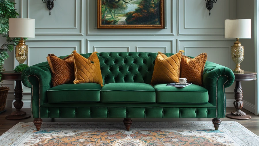 Add Freshness to Your Living Space with These 20 Green Sofa Ideas