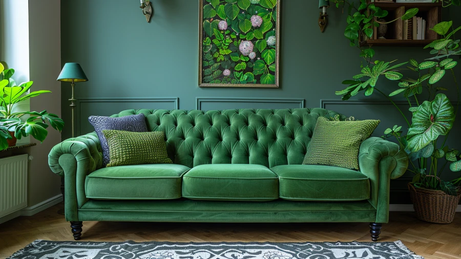 Add Freshness to Your Living Space with These 20 Green Sofa Ideas