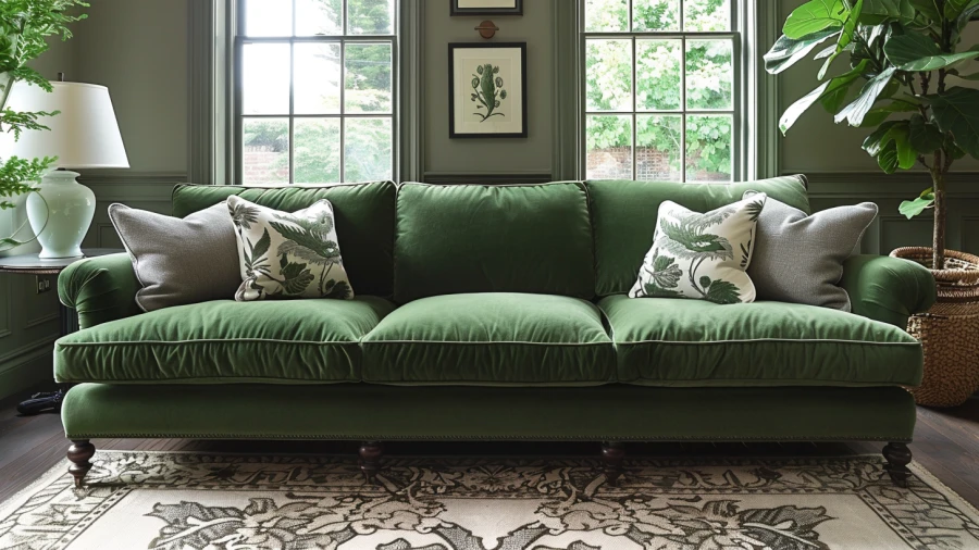Add Freshness to Your Living Space with These 20 Green Sofa Ideas