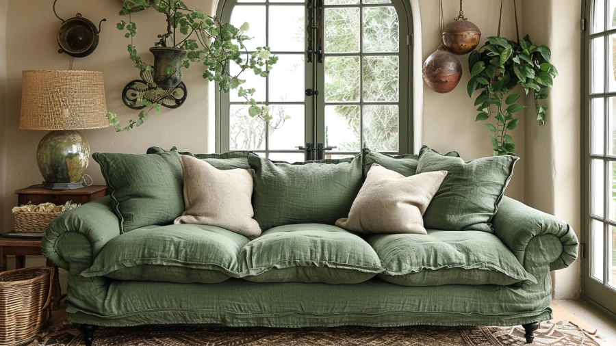 Add Freshness to Your Living Space with These 20 Green Sofa Ideas