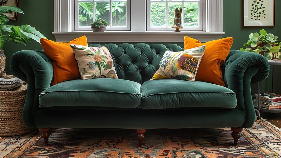 Add Freshness to Your Living Space with These 20 Green Sofa Ideas