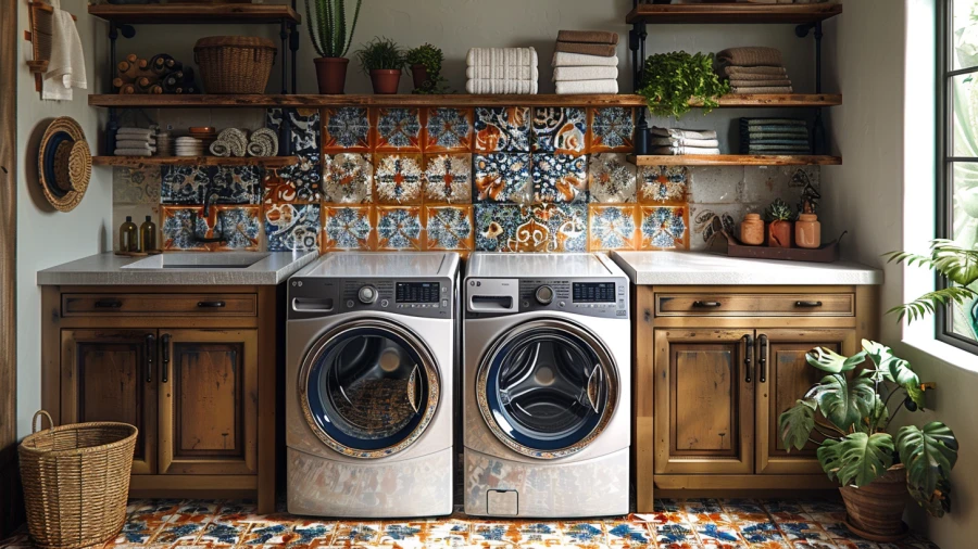 Enhancing Style and Function with 20 Laundry Room Tile Ideas