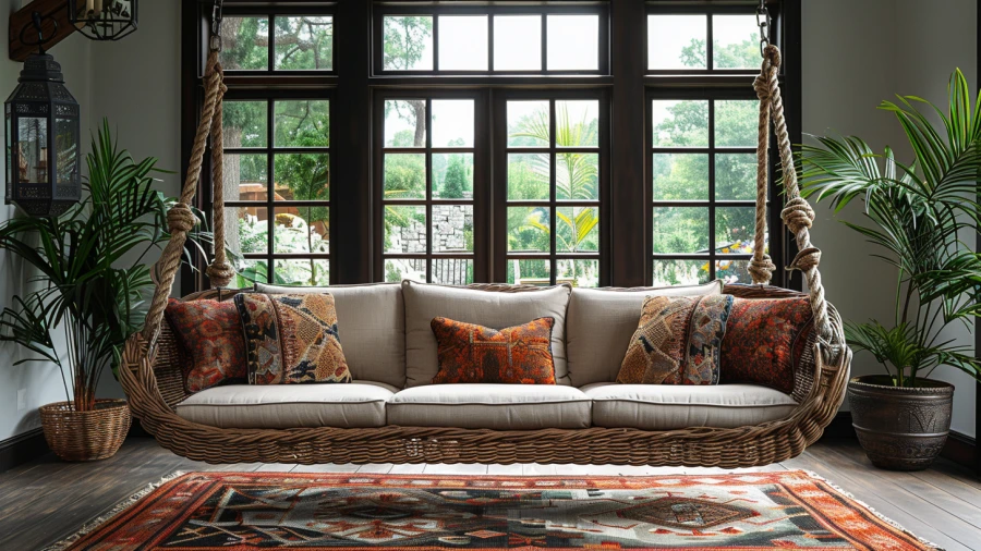 20 Living Room Swing Ideas to Elevate Your Home's Comfort and Style