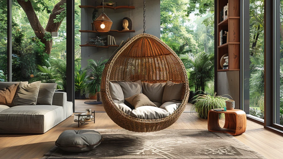 20 Living Room Swing Ideas to Elevate Your Home's Comfort and Style