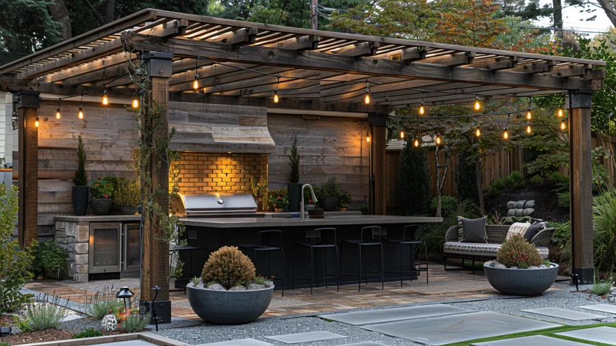 20 Creative Outdoor Kitchen Roof Ideas for Your Backyard