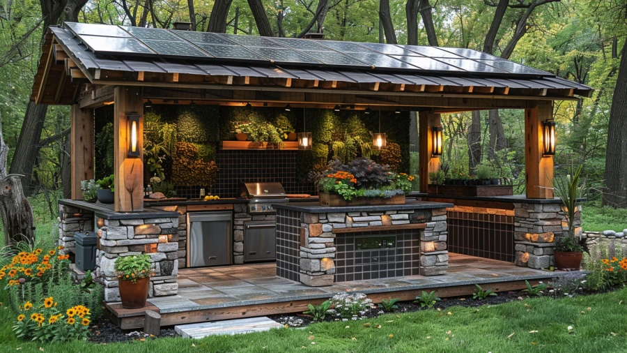 20 Creative Outdoor Kitchen Roof Ideas for Your Backyard