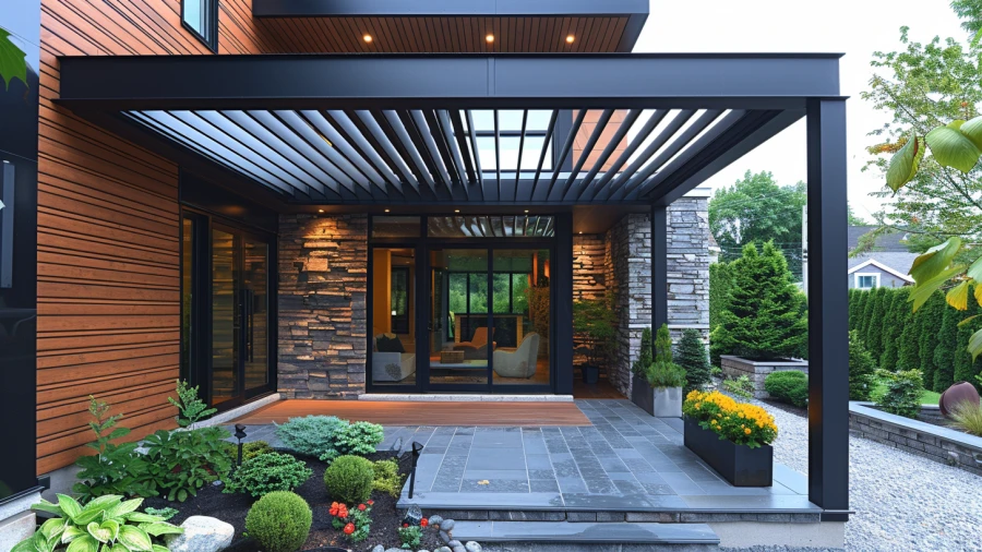20 Inspiring Front Door Canopy Ideas for Remodeling Your Entrance