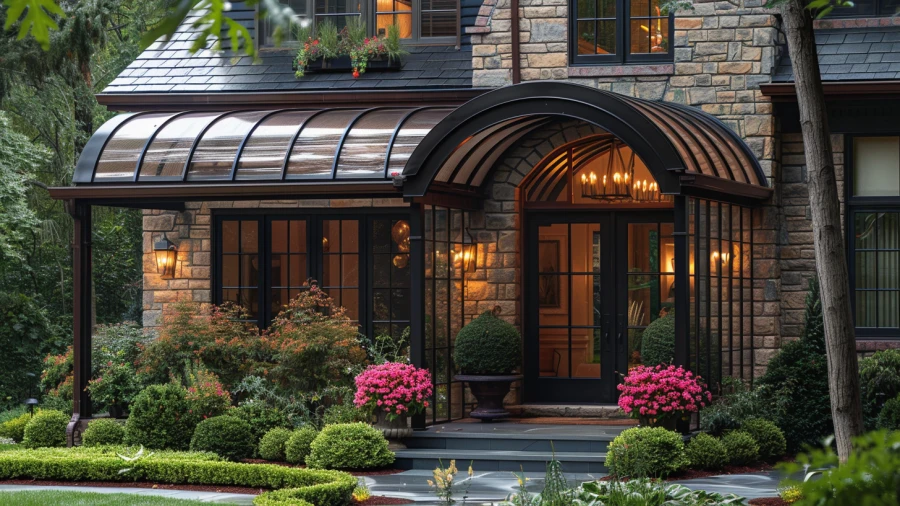 20 Inspiring Front Door Canopy Ideas for Remodeling Your Entrance