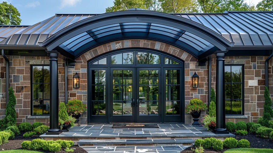 20 Inspiring Front Door Canopy Ideas for Remodeling Your Entrance