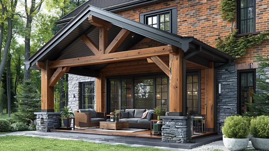 20 Inspiring Front Door Canopy Ideas for Remodeling Your Entrance