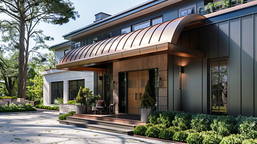 20 Inspiring Front Door Canopy Ideas for Remodeling Your Entrance