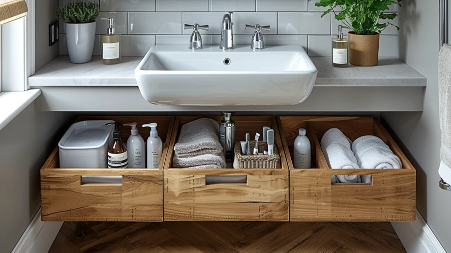 Transform Your Bathroom with these 20 Clever Pedestal Sink Storage Ideas