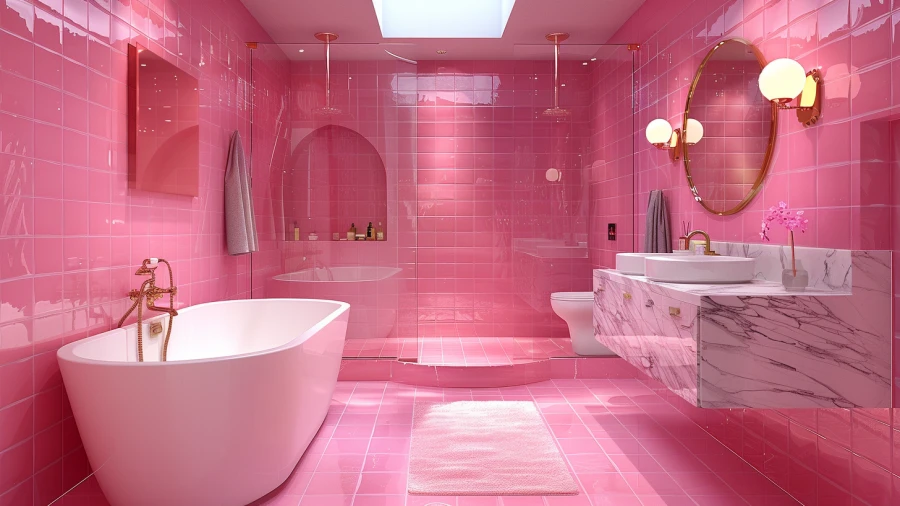 20 Pink Tile Bathroom Ideas for Elegant Interiors