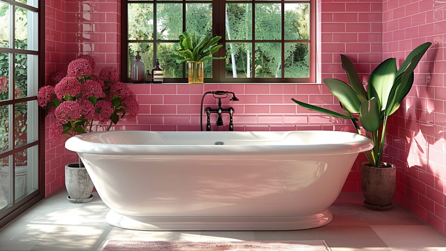 20 Pink Tile Bathroom Ideas for Elegant Interiors