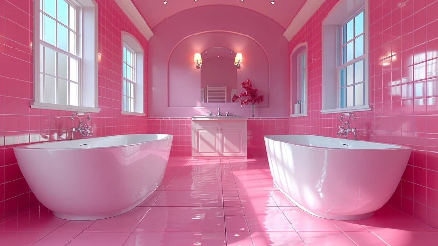 20 Pink Tile Bathroom Ideas for Elegant Interiors