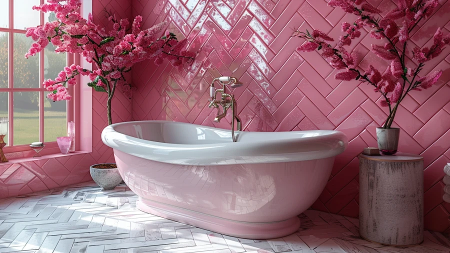 20 Pink Tile Bathroom Ideas for Elegant Interiors
