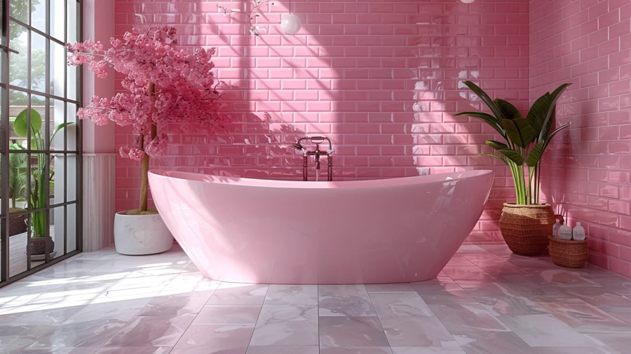 20 Pink Tile Bathroom Ideas for Elegant Interiors