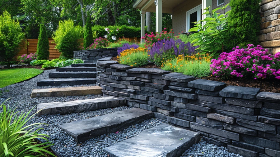 20 Sloped Backyard Ideas to Transform Your Outdoor Space with Creative Landscaping and Functional Design.