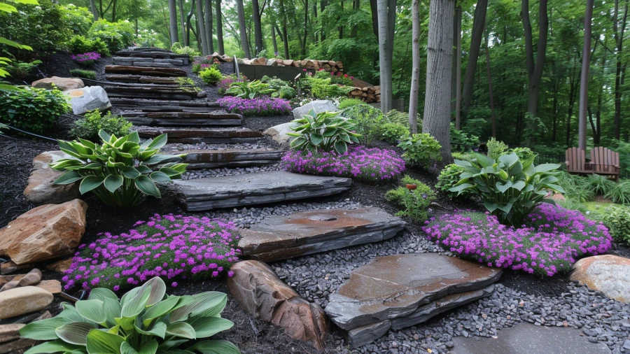 20 Sloped Backyard Ideas to Transform Your Outdoor Space with Creative Landscaping and Functional Design.