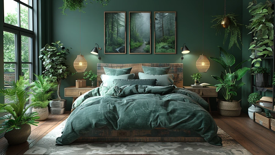 10 Luxurious Dark Green Bedroom Ideas for Inspiration