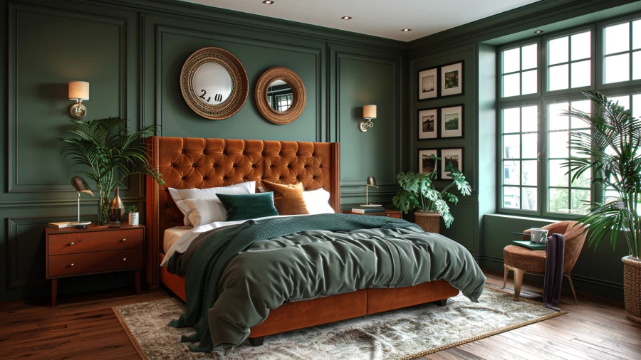 10 Luxurious Dark Green Bedroom Ideas for Inspiration