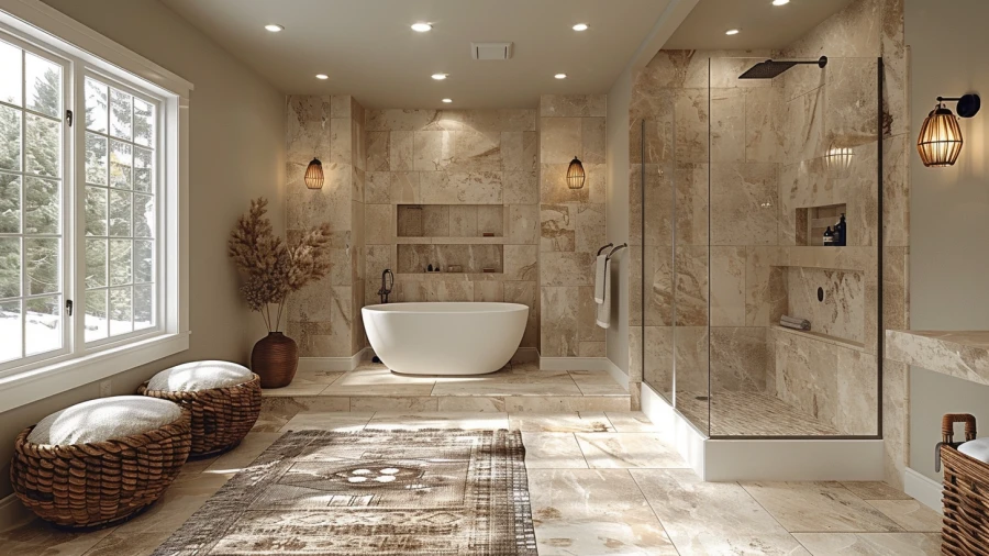 Transform Your Bathroom with Elegant Doorless Walk-In Showers