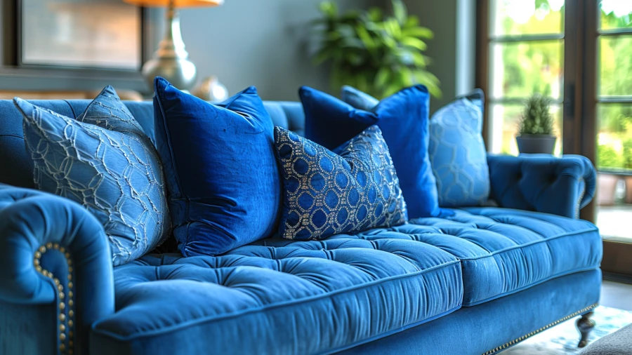 20 Creative Ways to Style Your Blue Couch Living Room