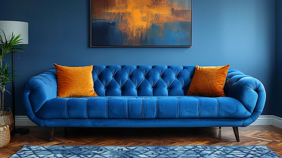 20 Creative Ways to Style Your Blue Couch Living Room
