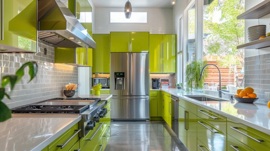 20 Fresh and Stylish Green Kitchen Cabinet Ideas for a Modern Look