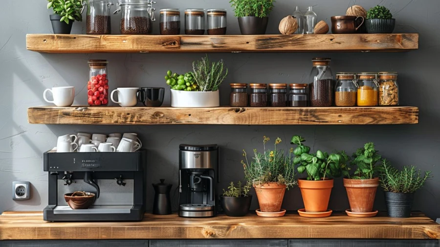Elevate Your Space with these Chic Coffee Bar Ideas