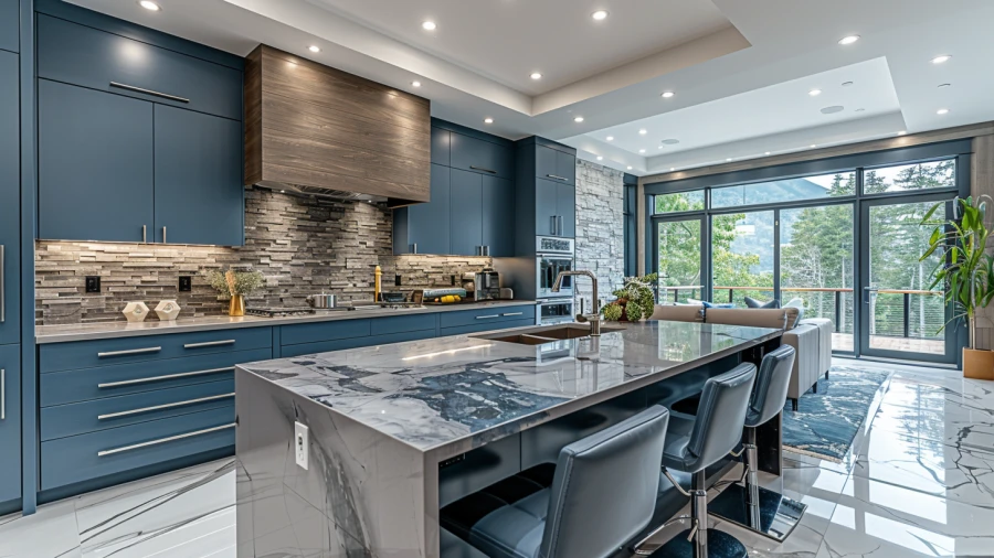 20 Modern Coastal Blue and White Kitchen Ideas