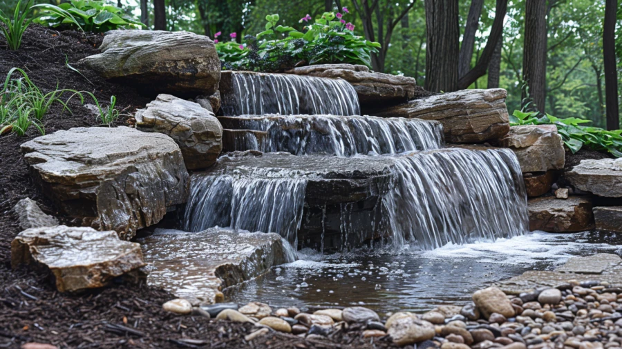 20 Creative Pond Waterfall Ideas for Your Garden