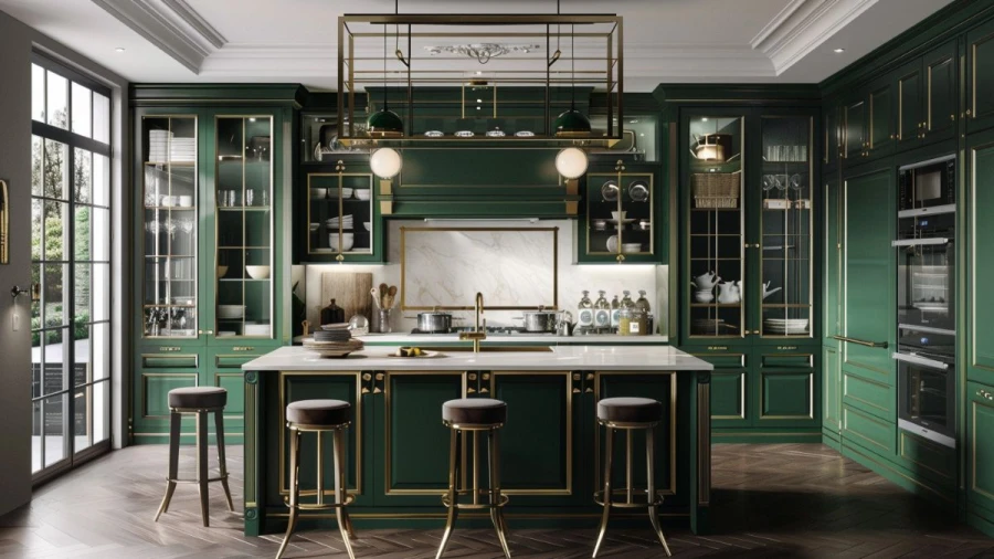 20 Fresh and Stylish Green Kitchen Cabinet Ideas for a Modern Look