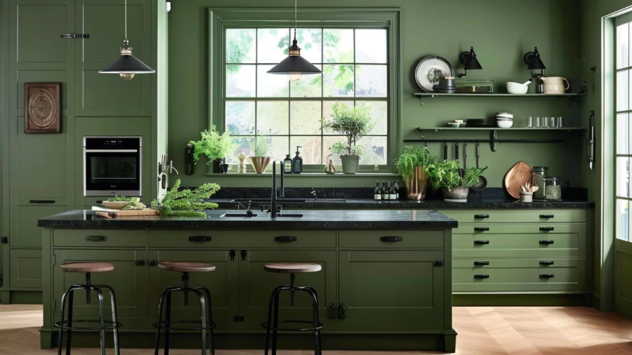 20 Fresh and Stylish Green Kitchen Cabinet Ideas for a Modern Look