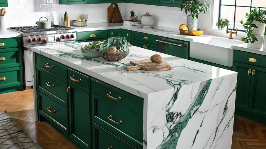 20 Fresh and Stylish Green Kitchen Cabinet Ideas for a Modern Look