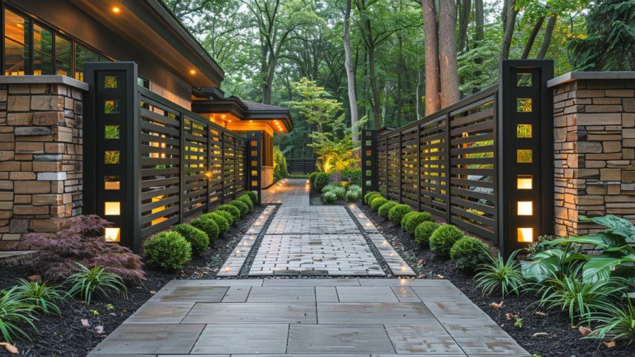 20 Creative and Stylish Horizontal Fence Ideas to Elevate Your Outdoor Space