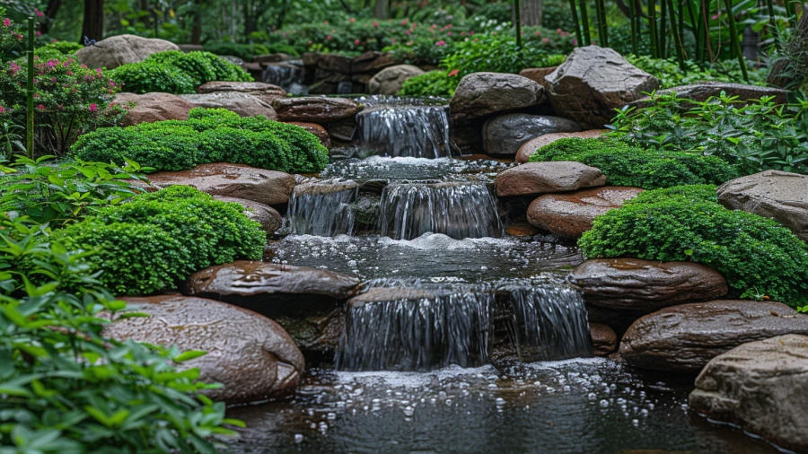 20 Creative Pond Waterfall Ideas for Your Garden