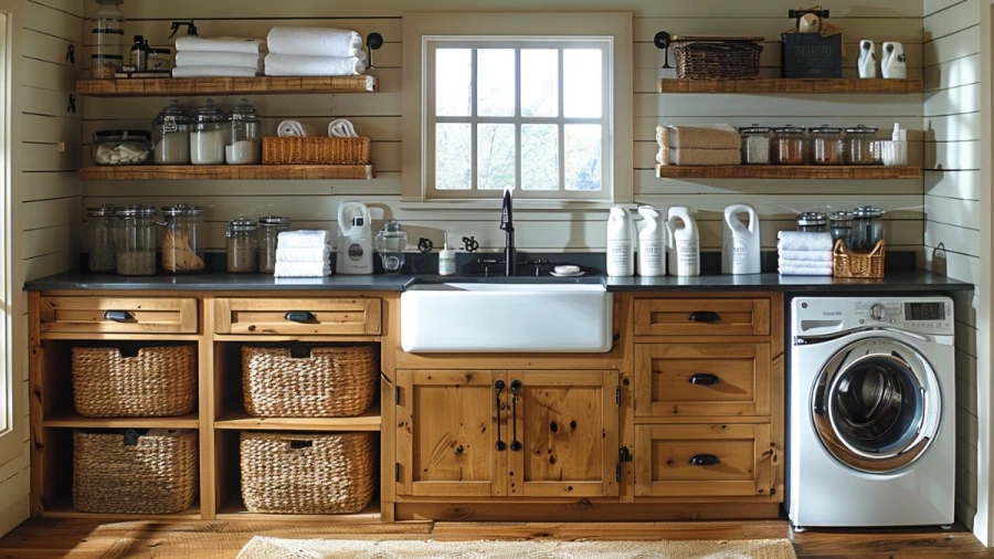 Maximize Your Space and Style with 20 Creative Laundry Room Cabinet Ideas