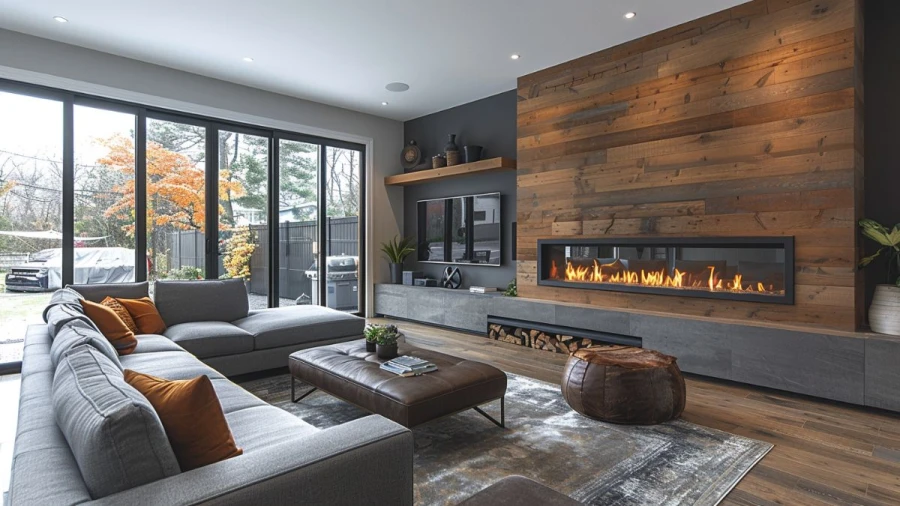 Stylish Linear Fireplace Ideas To Elevate Your Home's Modern Look