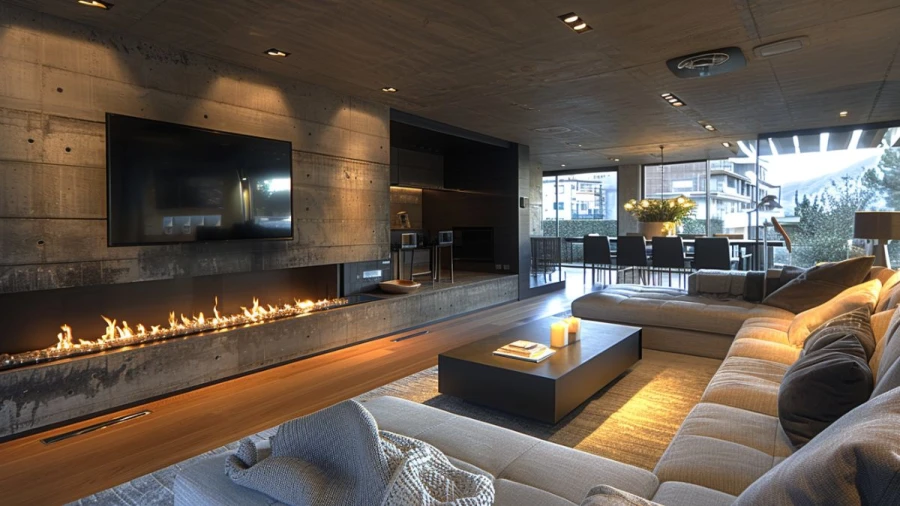 Stylish Linear Fireplace Ideas To Elevate Your Home's Modern Look
