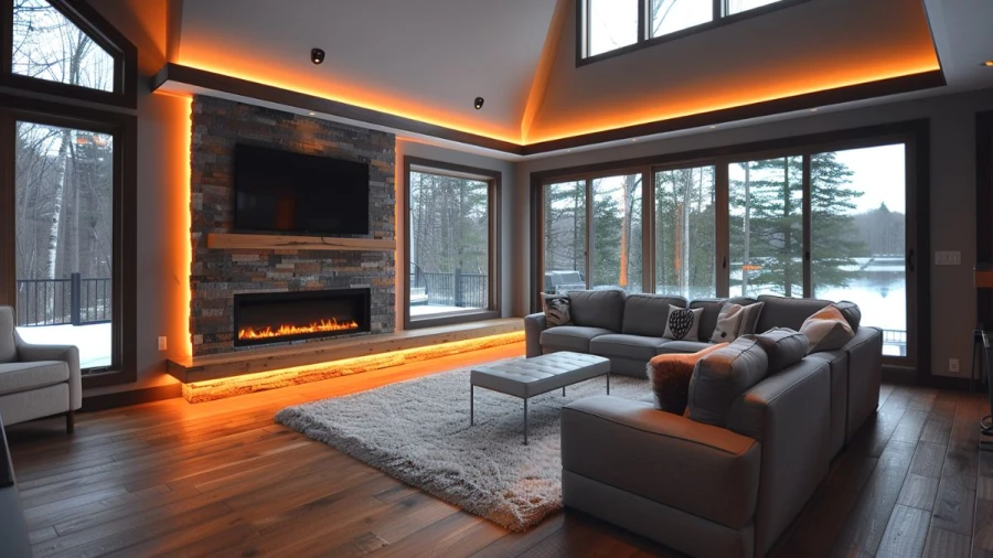Stylish Linear Fireplace Ideas To Elevate Your Home's Modern Look