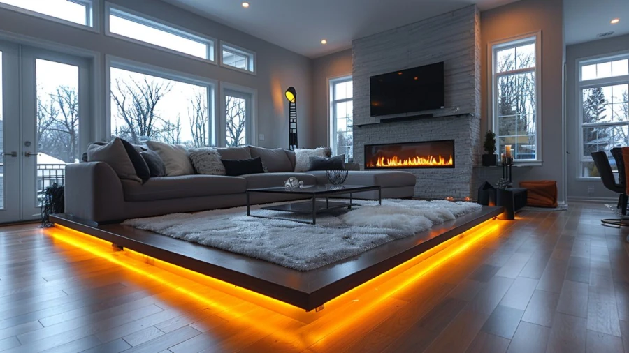 Stylish Linear Fireplace Ideas To Elevate Your Home's Modern Look