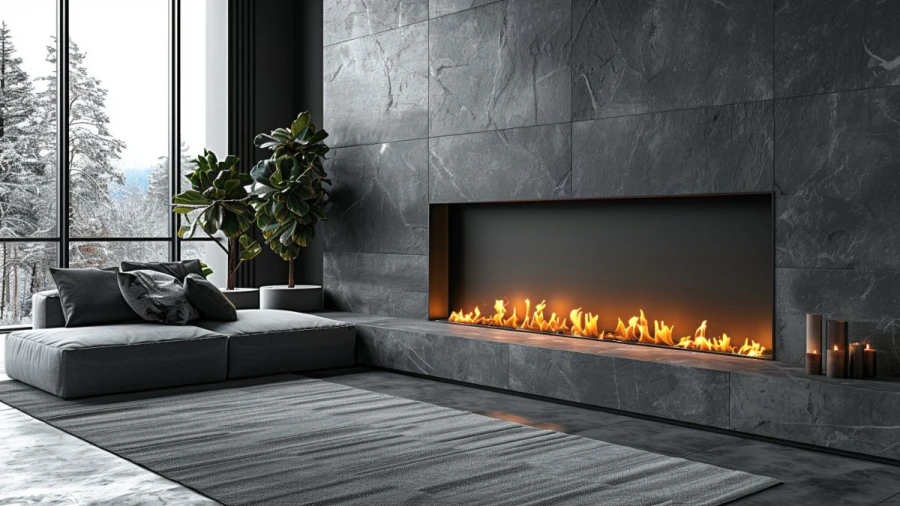 Stylish Linear Fireplace Ideas To Elevate Your Home's Modern Look