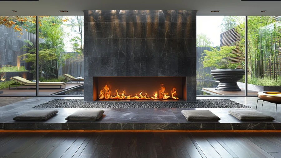Stylish Linear Fireplace Ideas To Elevate Your Home's Modern Look
