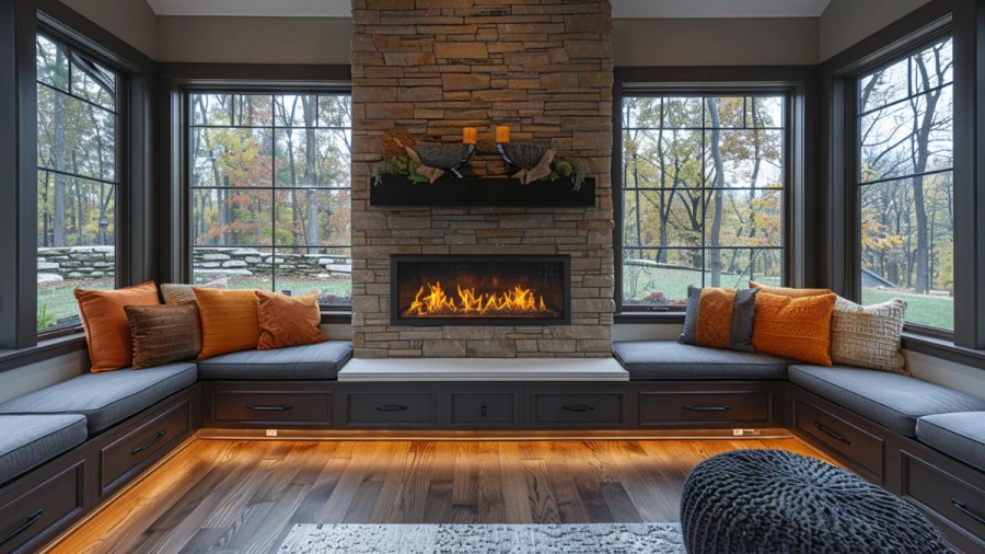 Stylish Linear Fireplace Ideas To Elevate Your Home's Modern Look