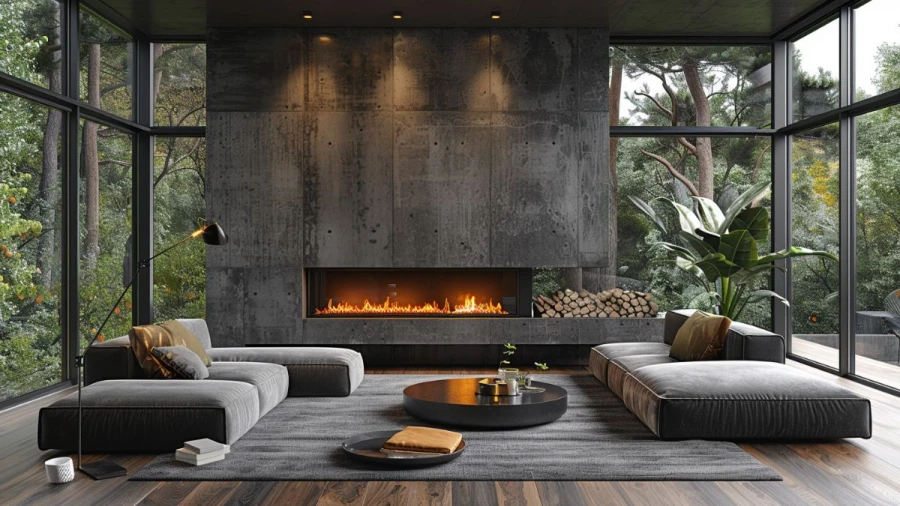 Stylish Linear Fireplace Ideas To Elevate Your Home's Modern Look