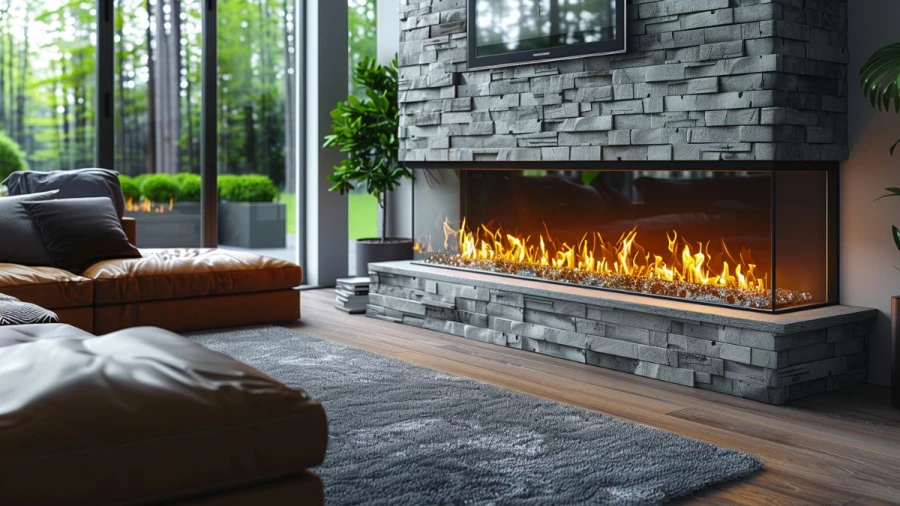 Stylish Linear Fireplace Ideas To Elevate Your Home's Modern Look