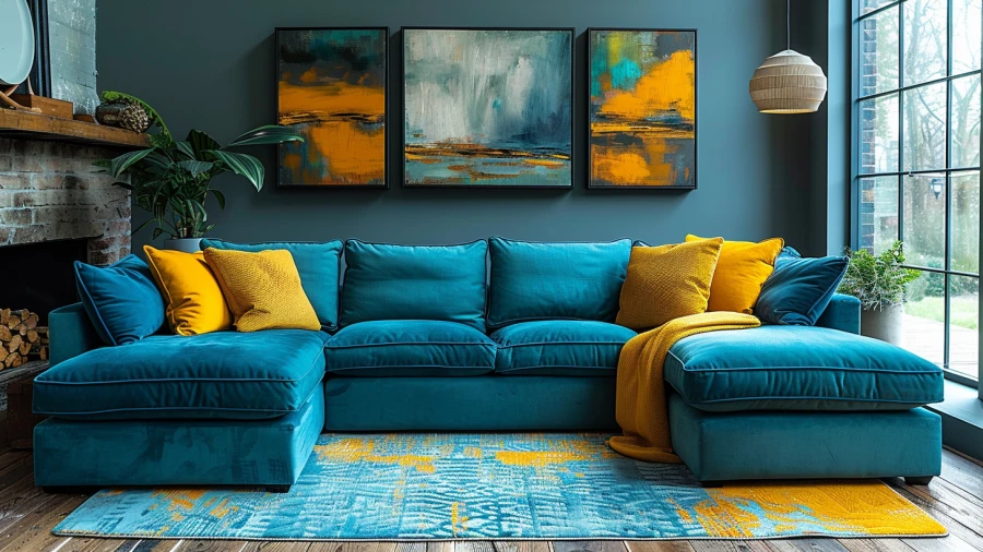 20 Creative Ways to Style Your Blue Couch Living Room