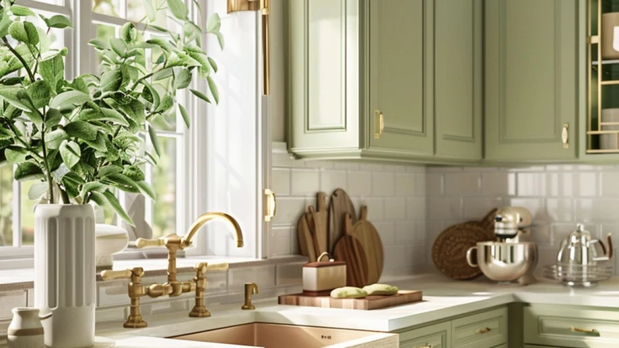 20 Fresh and Stylish Green Kitchen Cabinet Ideas for a Modern Look